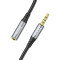 Кабель-удлинитель HOCO UPA20 mini-jack 3.5mm 1м Gray