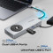 Порт-репликатор PROMATE ComandHub-Pro 14-in-1 Highspeed Multiport USB-C Hub with 100W PD Passthrough & Multimedia Controls