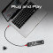 Порт-реплікатор PROMATE TransHub-Lite 7-in-1 Transparent Multiport Slim USB-C Hub with 100W Power Delivery