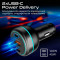 Автомобільний зарядний пристрій PROMATE PowerDrive-230 1xUSB-A, 2xUSB-C, 230W Car Charger Black