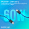 Кабель PROMATE EcoLine-CC200 USB-C to USB-C PD 60W 2м Black