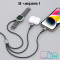 Кабель PROMATE iCharge-Trio USC to Lightning/USB-C/Apple Watch Charger 1.5м Black