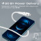 Кабель PROMATE PowerLine-Ci120 USB- C to Lightning PD 20W 1.2м White