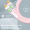 Кабель PROMATE TransLine-CC USB-C to USB-C PD 60W 1.2м Pink