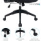 Кресло офисное OFFICEPRO Balance OC550-B-B-B Black