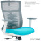 Крісло офісне OFFICEPRO Balance OC550-W-DG-BL White/Dark Gray/Blue