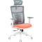 Крісло офісне OFFICEPRO Balance OC550-W-DG-OR White/Dark Gray/Orange