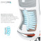 Крісло офісне OFFICEPRO Balance OC550-W-DG-OR White/Dark Gray/Orange