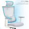 Крісло офісне OFFICEPRO Elegant OC600-W-LG-LG White/Light Gray