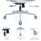 Крісло офісне OFFICEPRO Wave OC599-G-G-G Gray