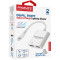 Адаптер PROMATE MediaLink-I2i Dual Port Audio and Charge Lightning Adapter White