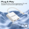 Адаптер PROMATE MediaLink-I2i Dual Port Audio and Charge Lightning Adapter White