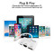 Сетевой адаптер с USB-хабом PROMATE GigaLink-I 3-in-1 High Speed OTG Lightning Hub White