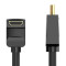 Кабель VENTION Right Angle Cable 90 Degree HDMI v2.0 1м Black (AARBF)