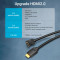 Кабель VENTION Right Angle Cable 90 Degree HDMI v2.0 2м Black (AARBH)