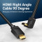 Кабель VENTION Right Angle Cable 90 Degree HDMI v2.0 3м Black (AARBI)