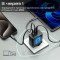 Зарядное устройство PROMATE PowerPort-45 1xUSB-A, 2xUSB-C, QC3.0, PD3.0, 45W GaNFast Black