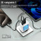 Зарядний пристрій PROMATE PowerPort-45 1xUSB-A, 2xUSB-C, QC3.0, PD3.0, 45W GaNFast White