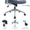 Крісло офісне OFFICEPRO Harmony OC310-G-G-G Gray