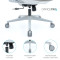 Кресло офисное OFFICEPRO Wave OC670-G-G-G Gray