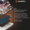 Клавіатура GAMEPRO Genesis Warden MK160 White/Gray
