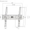 Кріплення настінне для ТВ BRATECK KL36-44T 32"-55" Black
