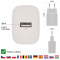 Зарядное устройство EMOS V01B10 1xUSB-A 10W White