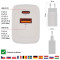 Зарядное устройство EMOS V04G45 1xUSB-A, 1xUSB-C, PD45W, GaN Charger White