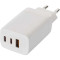 Зарядное устройство EMOS V05G65 1xUSB-A, 2xUSB-C, PD65W, GaN Charger White