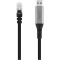 Кабель-адаптер USB-A to RJ-45 Gigabit Ethernet DIGITUS SSTP Cat.6a CU 2м Black (AK-300600-020-S)