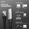 Кабель-адаптер USB-A to RJ-45 Gigabit Ethernet DIGITUS SSTP Cat.6a CU 2м Black (AK-300600-020-S)