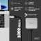 Кабель-адаптер USB-C to RJ-45 Gigabit Ethernet DIGITUS SSTP Cat.6a CU 2м Black (AK-300601-020-S)