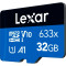 Карта пам'яті LEXAR microSDHC High Performance 633x 32GB UHS-I V10 A1 Class 10 (LMS0633032G-BNNNG)