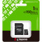 Карта пам'яті KINGSTON microSDXC Canvas Select Plus 1TB UHS-I U3 V30 A1 Class 10 + SD-adapter (SDCS3/1TB)