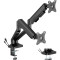 Крепление настольное для 2-х мониторов OFFICEPRO MA452B 17"-35" Black