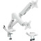 Крепление настольное для 2-х мониторов OFFICEPRO MA452W 17"-35" White