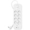 Мережевий фільтр BELKIN Surge Protector White, 8 розеток, 1xUSB-C, 1xUSB, 2м (SRB003VF2M-V2)