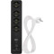 Сетевой фильтр с Wi-Fi управлением EMOS P1422SM Black, 4 розетки, 1xUSB-C, 1xUSB, 2м