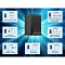 Зарядна станція GEMBIRD 2xUSB-A, 4xUSB-C, PD+QC3.0 GaN 75W Black (TA-UC-2A4C-PD75-01-BK)
