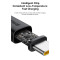 Кабель BASEUS Dura Series Fast Charging Cable USB to Type-C 60W 2м Black/Gold (P10377802U01-02)