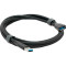 Кабель-подовжувач VEGGIEG USB 3.0 AM/AF 1.5м Black (YT-3.0AM\AF-1.5BL)