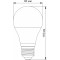 Лампочка LED VIDEX A60 E27 11.8W 4100K 220V (VL-A60H-11274)