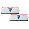 Модуль пам'яті GEIL Super Luce Frost White with Red LED DDR4 2400MHz 16GB Kit 2x8GB (GLWR416GB2400C16DC)