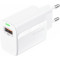 Зарядное устройство FONENG EU64 1xUSB-A 18W Fast Charger White