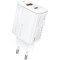 Зарядное устройство FONENG EU66 1xUSB-A, 1xUSB-C PD20W Fast Charger White