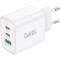 Зарядное устройство FONENG GAN10 1xUSB-A, 2xUSB-C PD65W Fast Charger White w/Type-C cable