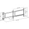 Крепление настенное для ТВ моторизованное HISMART HS083984 32"-75" Black