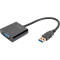 Адаптер DIGITUS Graphic Adapter USB - VGA Black (DA-70840)