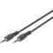 Кабель DIGITUS Audio Connection Cable mini-jack 3.5mm 2.5м Black (AK-510100-025-S)