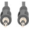Кабель DIGITUS Audio Connection Cable mini-jack 3.5mm 2.5м Black (AK-510100-025-S)